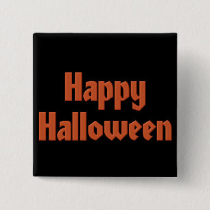 Chapa Cuadrada Feliz Halloween