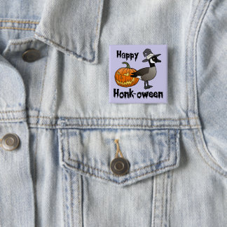 Chapa Cuadrada Feliz Halloween con hongos en Canadá