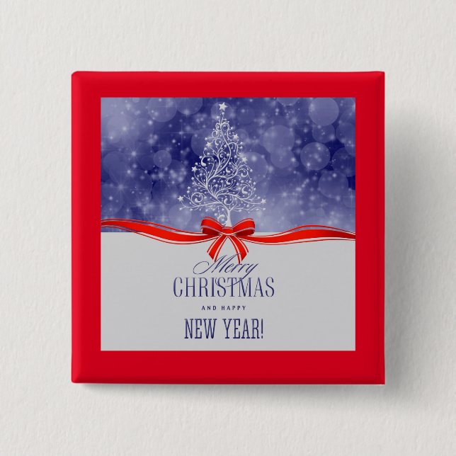Chapa Cuadrada Feliz Navidad (Anverso)