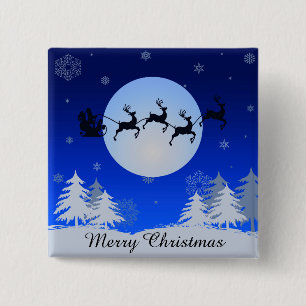 Chapa Cuadrada Feliz Navidad