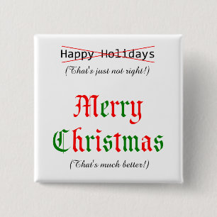 Chapa Cuadrada Feliz Navidad