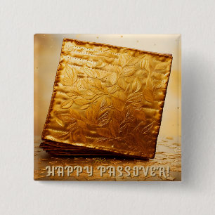 Chapa Cuadrada ¡Feliz Pascua! Golden Matzah