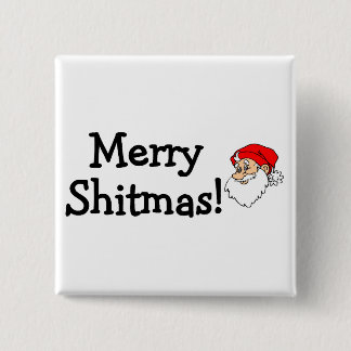 Chapa Cuadrada Feliz Shitmas Santa
