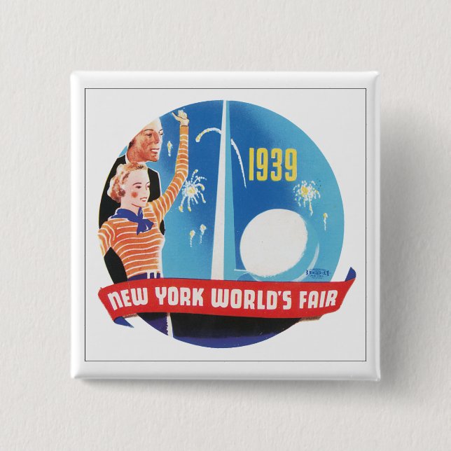 Chapa Cuadrada Feria Mundial de Nueva York de 1939 (Anverso)