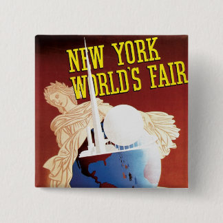 Chapa Cuadrada Feria Mundial de Nueva York (Globe)