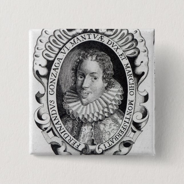Chapa Cuadrada Fernando Gonzaga, duque de Mantua (Anverso)