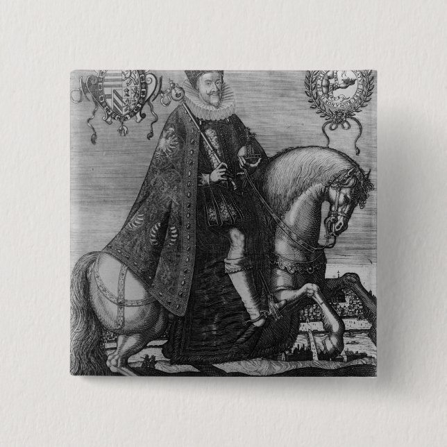 Chapa Cuadrada Fernando II, emperador romano santo (Anverso)