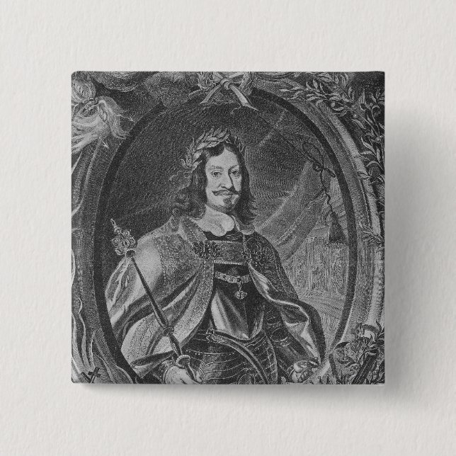 Chapa Cuadrada Fernando III, emperador romano santo (Anverso)