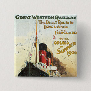 Chapa Cuadrada Ferrocarril de Great Western - a Irlanda