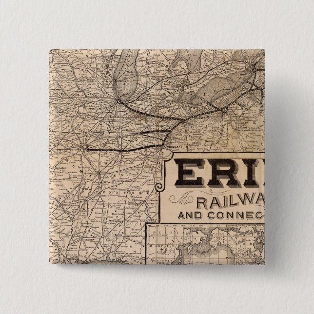 Chapa Cuadrada Ferrocarril y conexiones de Erie (Anverso)