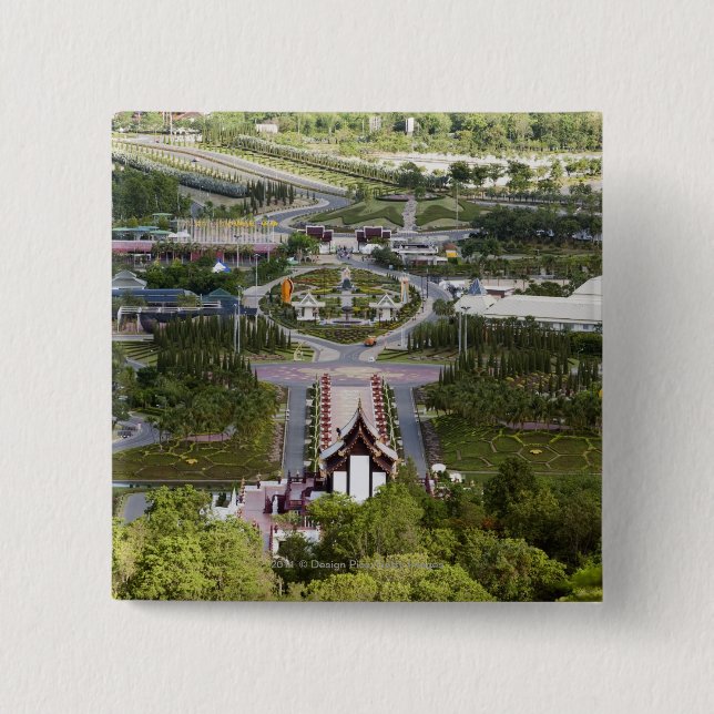 Chapa Cuadrada Festival de la flor de Ratchaphruek (Anverso)