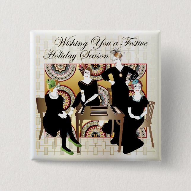 Chapa Cuadrada Festival Mah Jongg (Anverso)