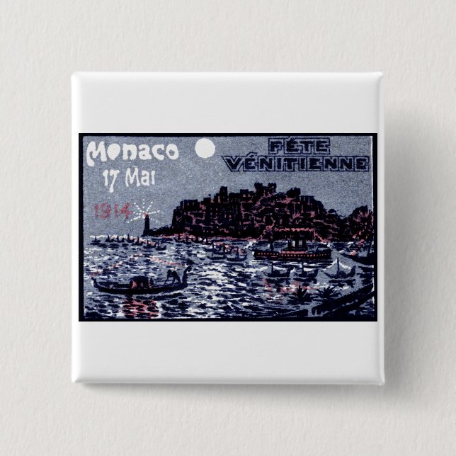 Chapa Cuadrada Festival veneciano de Mónaco de 1914 (Anverso)