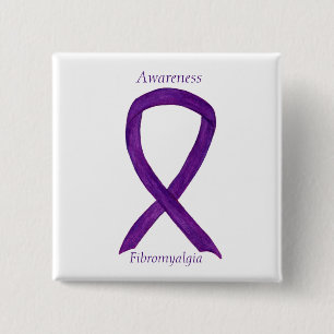 Chapa Cuadrada Fibromialgia Sensibilización Cinta Personalizado A