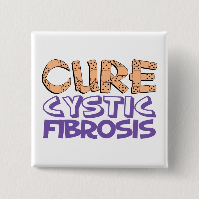 Chapa Cuadrada Fibrosis quística de la curación (Anverso)