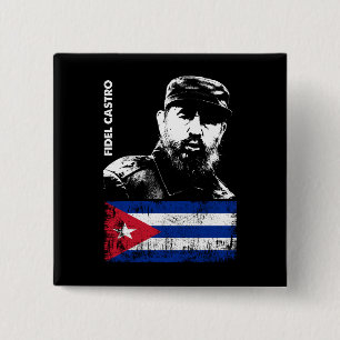 Chapa Cuadrada Fidel Castro Revolución cubana