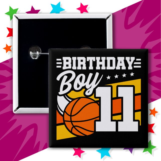 Chapa Cuadrada fiesta de baloncesto de 11 años (Subido por el creador)