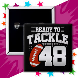 Chapa Cuadrada fiesta de Fútbol de 48 años 48 cumpleaños