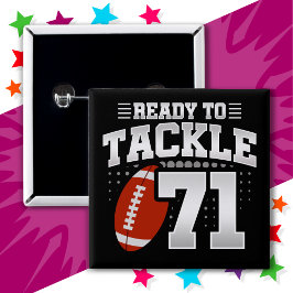 Chapa Cuadrada fiesta de Fútbol de 71 años 71 cumpleaños