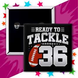 Chapa Cuadrada fiesta de Fútbol Tackle de 36 años