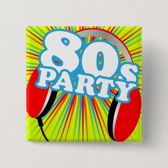 Chapa Cuadrada Fiesta retro (Anverso)