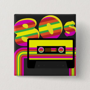 Chapa Cuadrada fiesta retro 80s