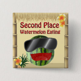 Chapa Cuadrada Fiesta Tropical Tiki Hut 2do Lugar Watermelón Come