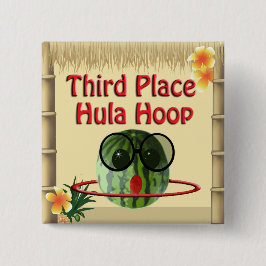 Chapa Cuadrada Fiesta tropical Tiki Hut 3Place Hula Hoop