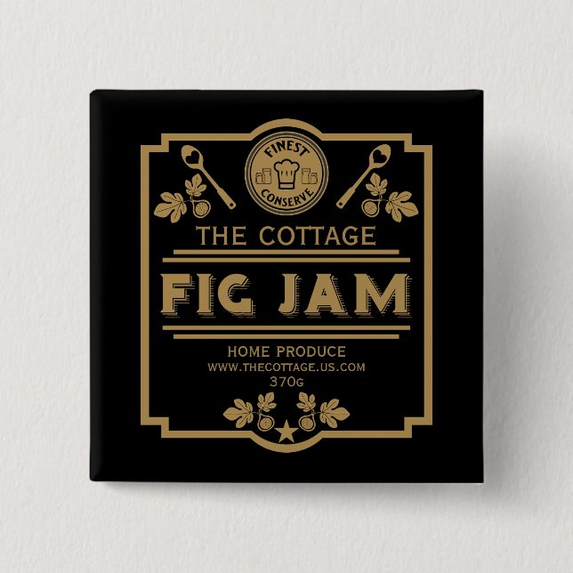 Chapa Cuadrada Fig Jam Seller (Anverso)