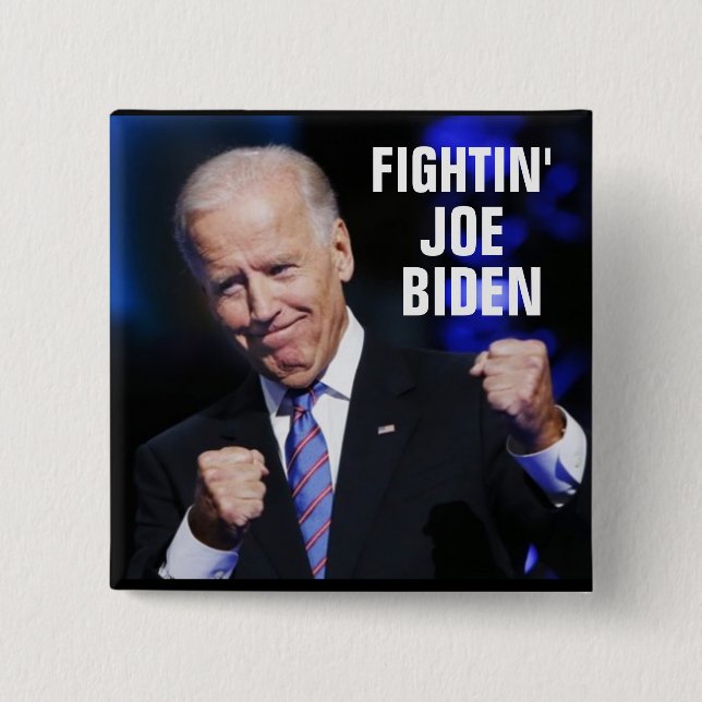 Chapa Cuadrada Fightin Joe Biden (Anverso)