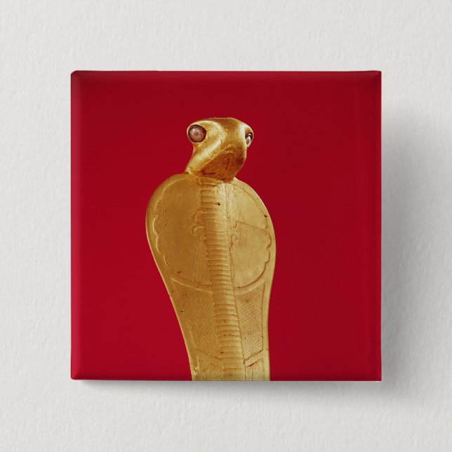 Chapa Cuadrada Figura de la cobra Netjer-Ankh (Anverso)