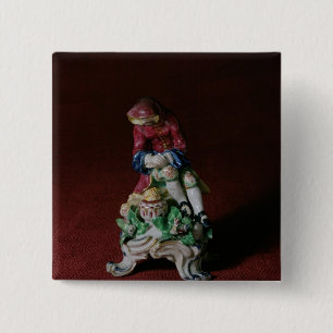 Chapa Cuadrada Figura de la porcelana del arco del invierno,