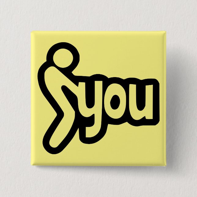 Chapa Cuadrada Figura de palo Que te fastidia #USAPatriotGraphics (Anverso)