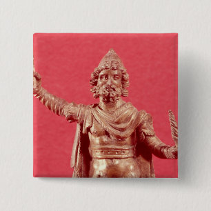 Chapa Cuadrada Figurilla de Júpiter Dolichenus