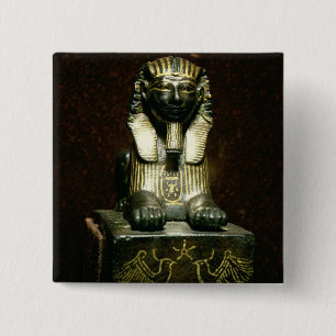 Chapa Cuadrada Figurilla de una esfinge de rey Tuthmosis III,