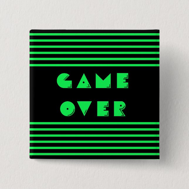 Chapa Cuadrada Fin del juego (Anverso)