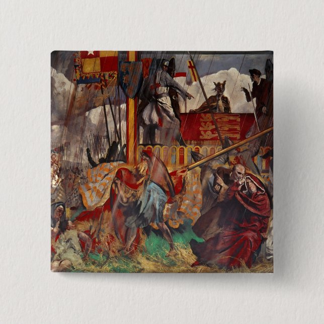 Chapa Cuadrada Firma de la Carta Magna, 1215 (Anverso)