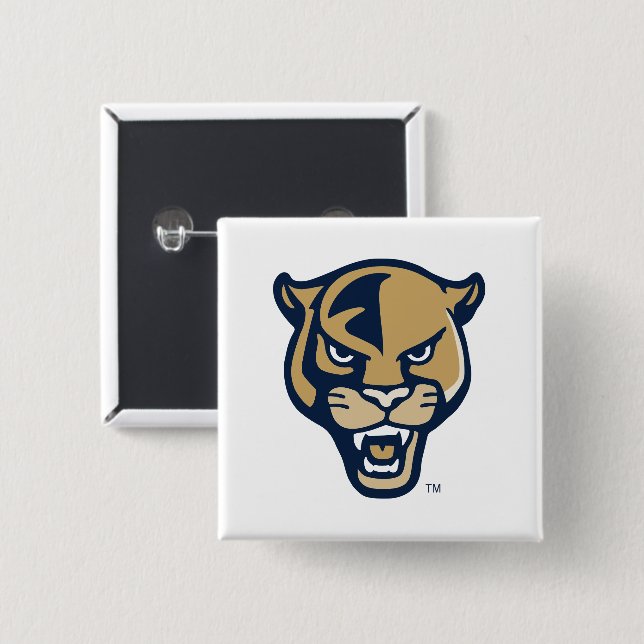 Chapa Cuadrada FIU Panther Head (Anverso y reverso)