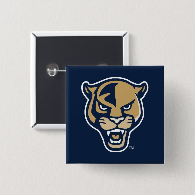 Chapa Cuadrada FIU Panther Head (Anverso y reverso)