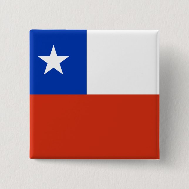 Chapa Cuadrada Flag of Chile (Anverso)