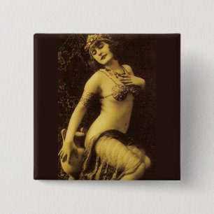 Chapa Cuadrada Flapper en Sepia 1