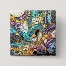 Chapa Cuadrada Fliesender Goldfluss