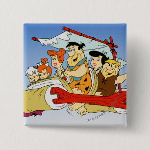 Chapa Cuadrada Flintstone Wilma Barney y Betty PEBBLES™ de Fred