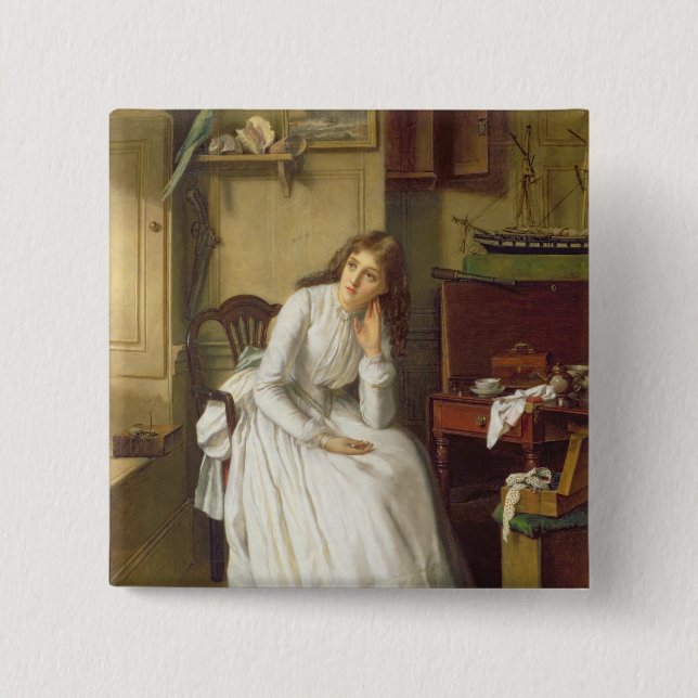 Chapa Cuadrada Flo Dombey en Parlour de capitán Cuttle's (Anverso)