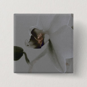 Chapa Cuadrada Flor artística en tonos grises