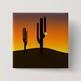 Chapa Cuadrada Flor de Cactus