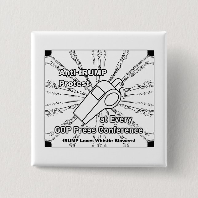 Chapa Cuadrada Flor de silbido (Anverso)