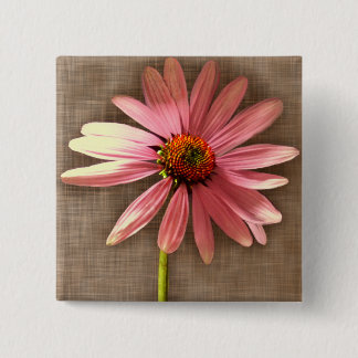 Chapa Cuadrada Flor morada de cono Echinacea purpurea