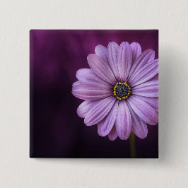 Chapa Cuadrada Flor morada en flor