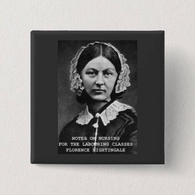 Chapa Cuadrada Florence Nightingale: Notas sobre la enfermería (Anverso)